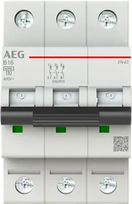 Produktbild von AEG Leitungsschutzschalter Elfaplus 6kA B16A 3P
