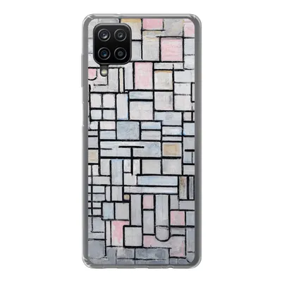 Produktbild von MuchoWow® Handyhülle Schutzhülle Hülle für Samsung Galaxy A12 Komposition 6 - Mondrian - Kunst Silikon Softcase Handy Hülle - Bild