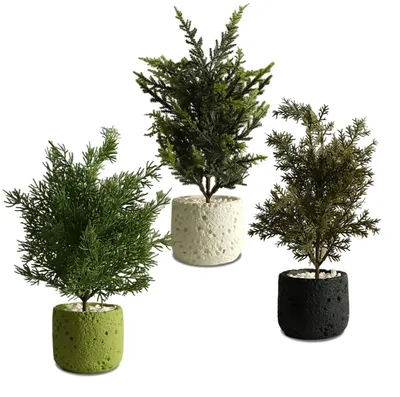 Obrázek produktu pro Umělé rostliny v květináči – výška 32 cm, nenáročná dekorace pro domácnost i kancelář