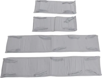Image de Barrière pour lit d'enfant, Protection latérale réglable en hauteur, Barrière de sécurité grise pour le sommeil du bébé