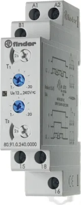 Image de Finder horloge asymétrique 1W, 12-240VAC/DC,16A 80.91.0.240.0000 (809102400000)