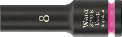 Immagine prodotto di Bussola 8790 B Impattatore profondo 3/8 pollici 8 mm L.63 mm WERA