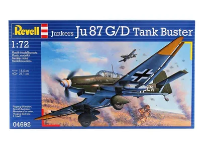 Obrázok produktu pre Revell Junkers Ju 87 G/D Tank Buster, Model lietadla s pevnými krídlami, Montážna sada, 1:72, Junkers Ju 87, Plast, Second World War