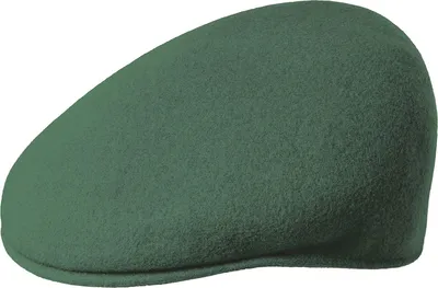 Kangol Flat Cap Schiebermütze 504 aus reiner Wolle in grün
