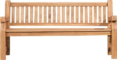 Produktbild von Gartenbank Teakbank HIBAS - Holz Teak 200x61x93 cm | Holzbank 200 Cm Gartenbank Sitzbank Mit Lehne Wetterfest Bank Garten Terrasse
