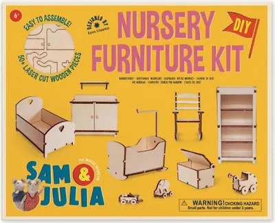 Produktbild von Sam & Julia: Mäusehaus-Zimmer: DIY Möbel-Baukastenset: Nursery