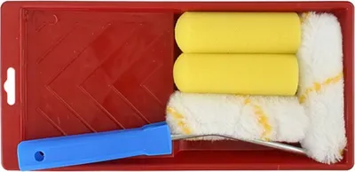 Imagen del producto de Set de pintura Brosse PS014, 6 piezas, rodillos con bandeja