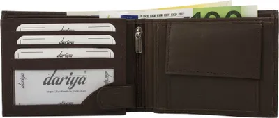 Produktbild von Geldbörse Nappa Leder Scheintasche schwarz ca. 12,0 cm x 9,0 cm
