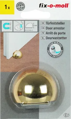 Produktbild von Türfeststeller gold Kunststoff magnetisch fix-o-moll
