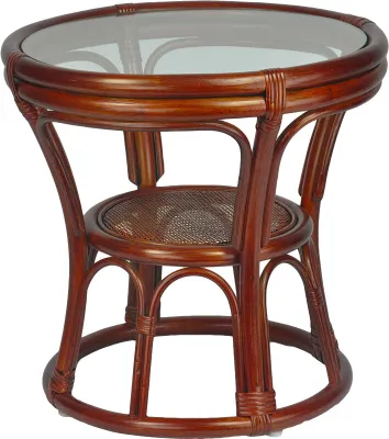 Produktbild von RattaNeo Coral s217 Tisch aus braunem Naturrattan -Kaffetisch / Beistelltisch