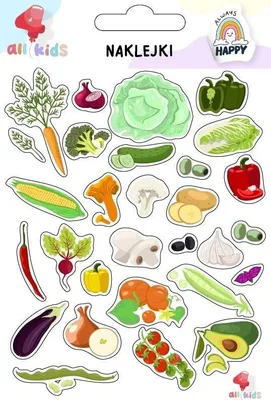 Immagine prodotto di Adesivi per bambini Verdure educative