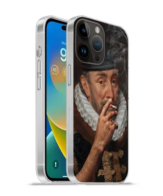 Produktbild von MuchoWow® Handyhülle Schutzhülle Hülle für Apple iPhone 14 Pro Max Wilhelm von Oranien - Zigarette - Rauchen Silikon Softcase Handy Hülle - Hardcover
