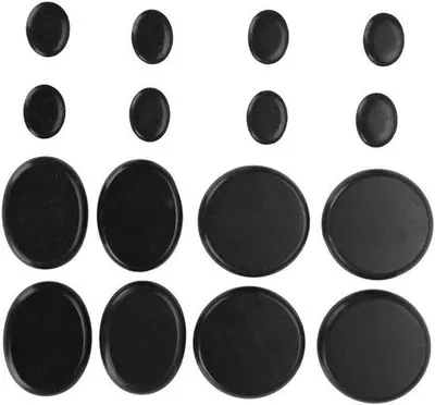 Productafbeelding van Warme basaltstenen massageset, 16 stuks, voor ontspanning