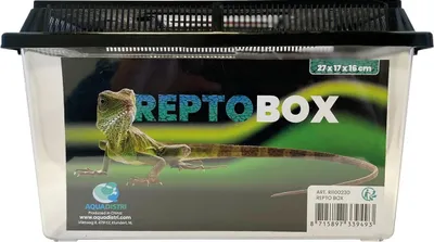 Productafbeelding van Repto Transparante kunststof transportbox voor reptielen, amfibieën, knaagdieren en insecten | 4 maten 27 x 17 x 16CM