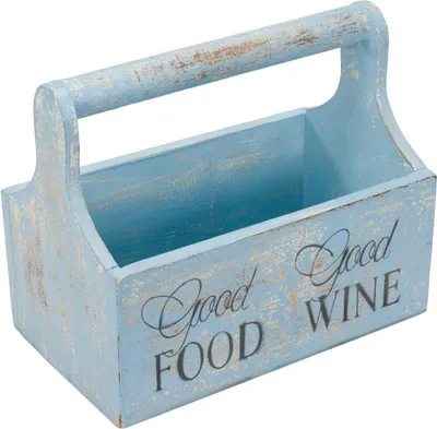 Obrázok produktu pre Dekoratívny kvetinový box - 30 x 17 x 25 cm, modrý