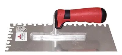 Produktbild von Glättekelle L.280mm B.130mm Korkgriff VA S.0,75mm