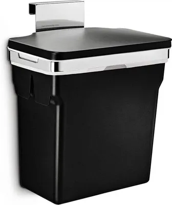 Image de Poubelle en plastique noir - 10L - écologique et durable