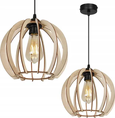 Immagine prodotto di Moderna Lampada A Sospensione A Led In Legno