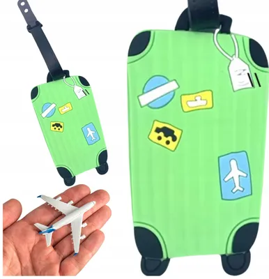 Immagine prodotto di Targhette di identificazione per valigie per aerei VERDE