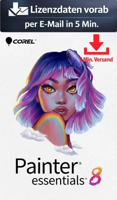 Produktbild von COREL Painter Essentials 8 (1 Device - perpetual) ESD Bild, Video Audio 5 Min. Versand als Download per Mail
