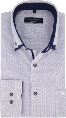 Produktbild von Comfort Fit Casa Moda Hemd blau bedruckt