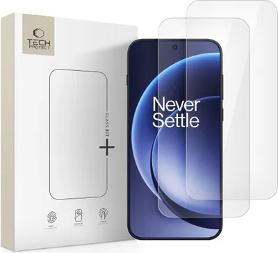Zdjęcie produktu dla Szkło Hartowane Tech-Protect Glass Fit+ 2-Pack Oneplus 15 Clear