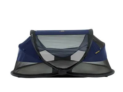 Produktbild von DERYAN Baby Luxus Reisebett inklusive selbst aufblasbarer Matratze - Marineblau