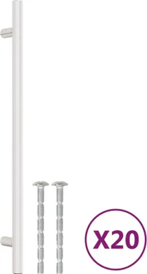 Produktbild von vidaXL Möbelgriffe 20 Stk. Silbern 224 mm Edelstahl