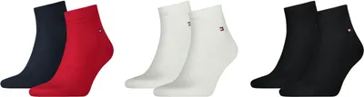 Produktbild von Tommy Hilfiger Herren Herbst Socken Rot  : Größe - 43-46 Größe: 43-46