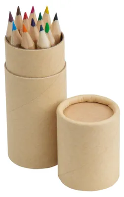 Produktbild von 12 Mini Buntstifte / in einer zylindrischen Aufbewahrungsbox