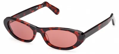 Image de Lunettes de soleil unies Gcds GD0021 Red Havana 55/18/145