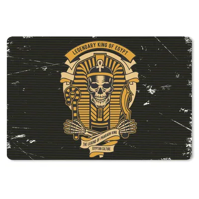 Produktbild von MuchoWow® Mauspad Mousepad Pharao - Skelett - Retro - Zeichnung 27x18 cm - Mousepads - Maus Mat - Pad - Mausunterlage - Büroartikel - Desk Matten