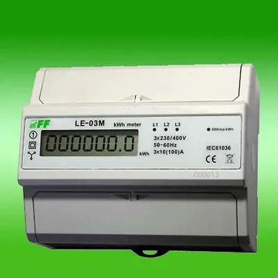 Imagen del producto de Contador de energía trifásico MODBUS RS-485 - modelo LE-03M