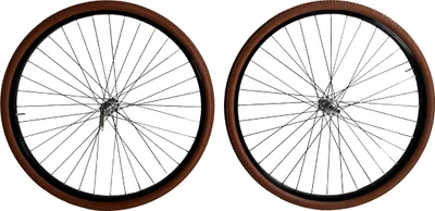 Produktbild von Paar Räder mit Reifen und Schläuchen - 28" (Braun)