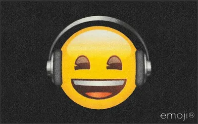 Produktbild von Smily - Emoji Kopfhörer Rund 50cm