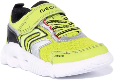 Produktbild von Geox J Wroom K der Synthetische E zel Riemen Licht Oben Turnschuhe Kalk – undefined / Kalk