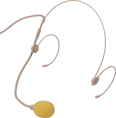 Obrázek produktu pro Hlavový mikrofon, jednosměrný, kondenzátorová náhlavní souprava s 3,5mm konektorem na hlavě