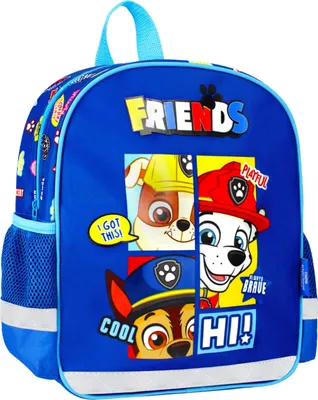 Obrázek produktu pro Paw Patrol Chase Marshall Rubble Modrý předškolní batoh pro chlapce