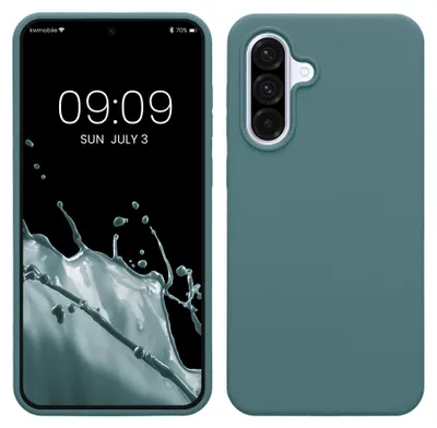 Produktbild von kwmobile Handyhülle für Samsung Galaxy A36 5G Hülle - Case Silikon - Kabelloses Laden - Schutzhülle Cover in Arctic Night