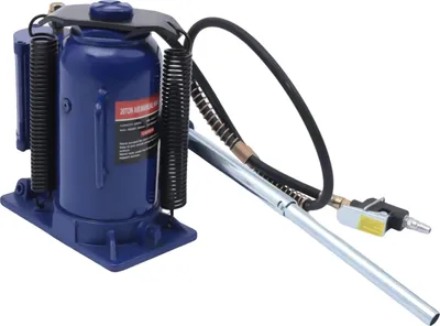Image de Cric hydraulique, capacité de charge de 20 tonnes, construction durable, bleu