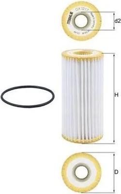 Immagine prodotto di Filtro Olio Ox1217D Adatto Per Vag