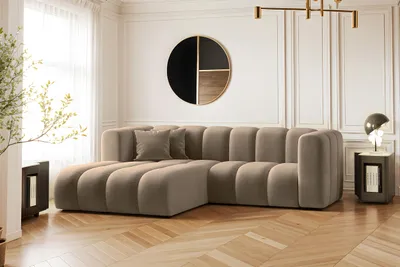 Produktbild von Kaiser Möbel Ecksofa, L-from, Sofa Grand modular stoff Salvador Dunkelbeige Links