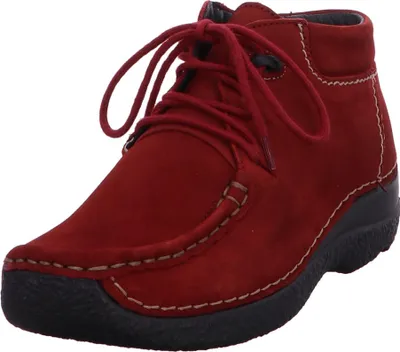 Produktbild von Wolky Seamy Moc Bootie 0625311-553,  Antique Nubuckleder, Cherry red, Wechselfußbett 40
