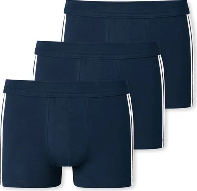 Produktbild von Schiesser Herren Boxer 3-Pack Retroshorts 95/5 - Blau - Größe 9