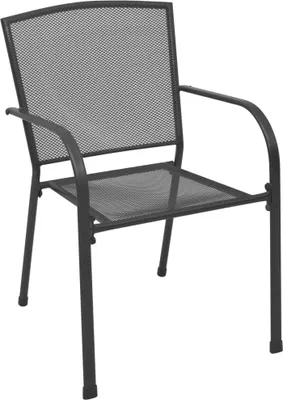 Produktbild von vidaXL Zahradní židle 4 ks. Síťovaný design Antracitová ocel