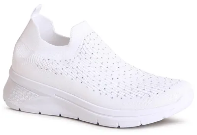 Produktbild von topschuhe24 2977 Damen Glitzer Halbschuhe Light Slipper, Farbe:Weiß, Größe:39 EU