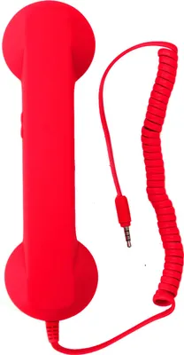 Obrázek produktu pro Retro sluchátko, multifunkční, odolné proti záření, bezdrátový mobilní telefon s čistým zvukem pro domácnost, cestování, kancelář, červený