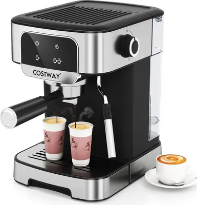 Immagine prodotto di Macchina per caffè espresso 20 bar, 1200 W, montalatte, serbatoio da 1,8 l
