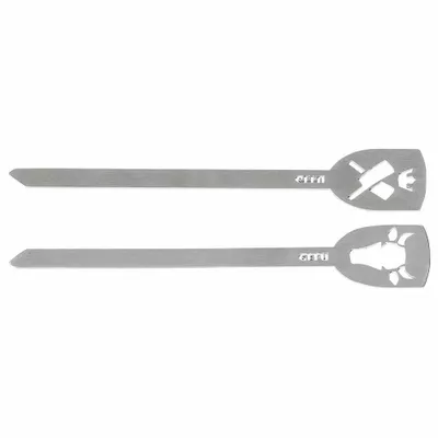 Produktbild von GEFU 154-35 Hamburger-Spieße Stier TORRO, edelstahl, 2-teilig (1 Set)