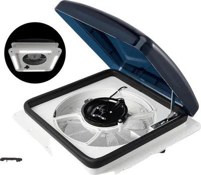 Obrázek produktu pro Ventilátor RV, vodotěsný design, nastavitelné rychlosti, s LED